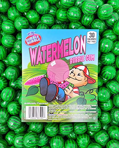 SweetGourmet Watermelon Gum Balls | 1 inch Bubble Gum | 1.5 Pound