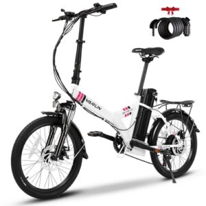 varun folding electric bike for adults 20"/26" electric bicycle with 20/25mph e-bike ul certification removable battery shimano 7-speed electric city commuter bicycle