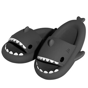 metog cloud shark slides non-slip open toe slippers kids girls boy cute lightweight sandals on beach pool shower