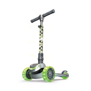 jetson disney grogu™ 3-wheel kick kids scooter, led lights on stem & light-up wheels, lightweight frame, height-adjustable handlebar, lean-to-steer system, easy-fold mechanism, ages 3+, jbyod-3kik