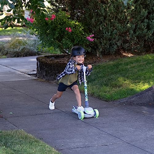 Jetson Disney Grogu™ 3-Wheel Kick Kids Scooter, LED Lights on Stem & Light-Up Wheels, Lightweight Frame, Height-Adjustable Handlebar, Lean-to-Steer System, Easy-Fold Mechanism, Ages 3+, JBYOD-3KIK