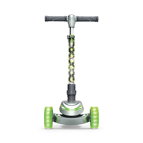 Jetson Disney Grogu™ 3-Wheel Kick Kids Scooter, LED Lights on Stem & Light-Up Wheels, Lightweight Frame, Height-Adjustable Handlebar, Lean-to-Steer System, Easy-Fold Mechanism, Ages 3+, JBYOD-3KIK