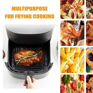 Air Fryer Grill Pan for COSORI Air Fryer Pro LE 5 Qt, Non-Stick 8.26’’×8.26’’Square Air Fryer Rack Replacement Parts Accessories Grill Plate Crisper Plate Tray with Rubber Bumpers, Dishwasher Safe