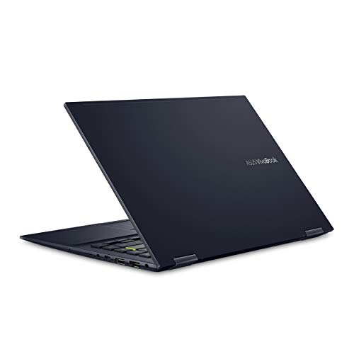 ASUS VivoBook Flip 14 Thin and Light 2-in-1 Laptop, 14” FHD Touch Display, AMD Ryzen 5 5500U, 8GB RAM, 512GB SSD, Stylus, Fingerprint Reader, Windows 11 Home, Bespoke Black, TM420UA-DS52T