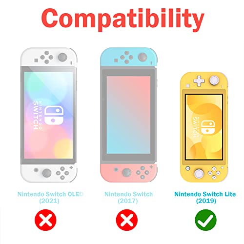 Xcitifun Designed for Nintendo Switch Lite Case Switch Lite TPU Cases for Girls Boys Kids Cute Kawaii Protective Shell Compatible with Nintendo Switch Lite Controller Carrying Cover - Character 2