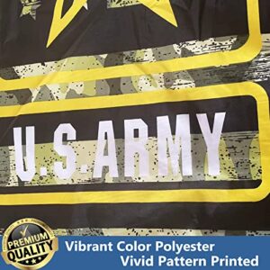 US Army Camouflage Flag 3x5 Outdoor Made in USA- American United States Army Star Black Military Flags Heavy Duty Fade Resistant Banner for Outdoor Indoor Garage Wall