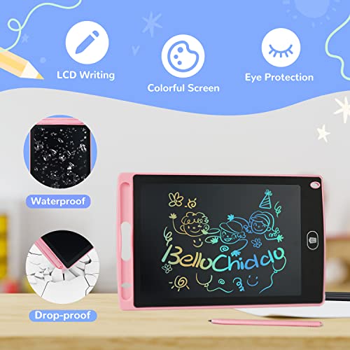 BELLOCHIDDO LCD Writing Tablet for Kids, Toddler Educational Toys Drawing Tablet 8.5 Inch Doodle Board, Magic Led Pad, Road Trip Essentials Kids, Travel Toys for 3 4 5 6 7 8 Year Old Boys Girls