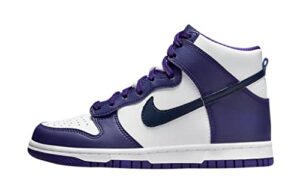 nike youth dunk high gs dh9751 100 electro purple midnght navy - size 4.5y