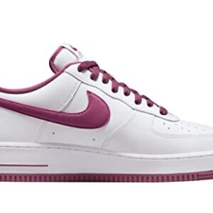 NIKE Men's Air Force 1 '07 Shoe, White/Light Bordeaux-white, 9.5