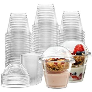 9 oz plastic parfait cups with 2 oz inserts & lids 50, sets 9 ounce yogurt containers