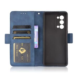 Card Slot Case for Oppo Reno 6 Pro+ /Plus 5G Stand Flip Case Cover for Oppo Reno 6 Pro+ /Plus 5G Retro Magnetic Phone Shell Wallet Phone case with Card Slots