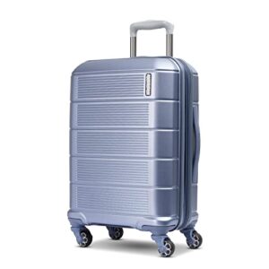 american tourister stratum 2.0 expandable hardside luggage with spinner wheels, slate blue, carry-on