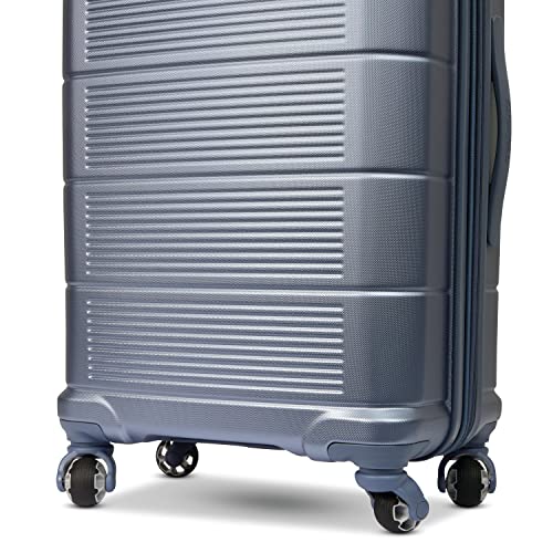 American Tourister Stratum 2.0 Expandable Hardside Luggage with Spinner Wheels, Slate Blue, Carry-on