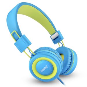 Nenos Children Headphones Kids Headphones Children's Headphones Over Ear Headphones Kids Computer Volume Limited Headphones for Kids (Yellow)