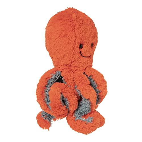 Manhattan Toy Coral Orange Octopus 12" Ocean Sea Life Stuffed Animal Toy