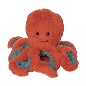 Manhattan Toy Coral Orange Octopus 12" Ocean Sea Life Stuffed Animal Toy