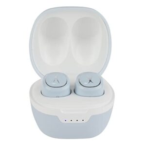 altec lansing nanobuds 2.0 true wireless earbuds with charging case, tws waterproof bluetooth earphones with touch controls for travel, sports, running, working (icy)