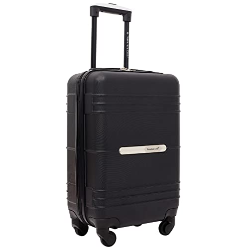 Travelers Club 20" Richmond Spinner Carry-On Luggage, Black, 20 Inch