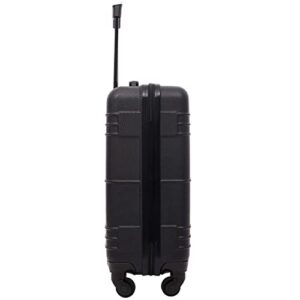 Travelers Club 20" Richmond Spinner Carry-On Luggage, Black, 20 Inch