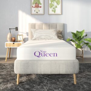 napqueen 6 inch twin-xl size mattress, bamboo charcoal memory foam mattress, bed in a box