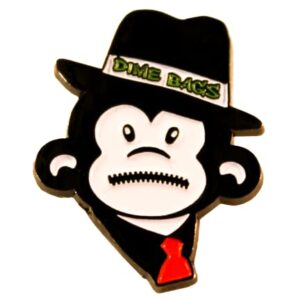 Dime Bags Hat Pin | Double Posted Pin with Enamel Finish (Speak No Evil)