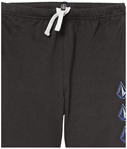 Volcom Iconic Stone Fleece Sweatshort (Big Boys & Little Boys Sizes), New Black Blue, Medium