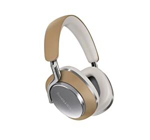 Bowers & Wilkins Px8 Over-Ear Wireless Headphones, Advanced Active Noise Cancellation, Compatible with B&W Android/iOS Music App, Premium Design, Offers 7-Hour Playback on 15-Min Quick Charge, Tan