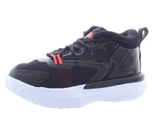 nike jordan zion 1 bt infant/toddler shoes size 5, color: black/bright crimson/white-black