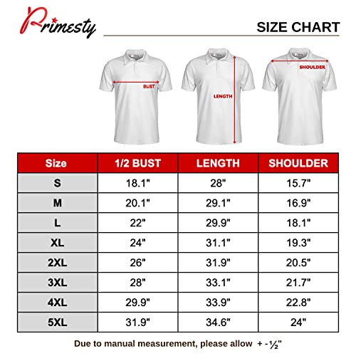 PRIMESTY Personalized US Army Polo Shirts for Men, Short-Sleeve Custom Name US Army Veteran Shirts for Men, Size S-5XL