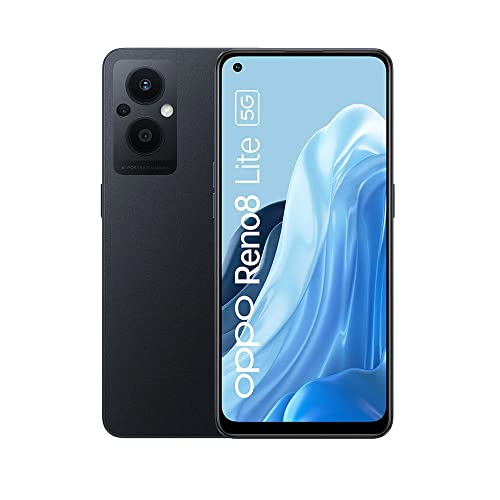 OPPO Reno 8 Lite Dual SIM 128GB ROM + 8GB RAM (GSM only | No CDMA) Factory Unlocked 5G Smartphone (Cosmic Black) - International Version