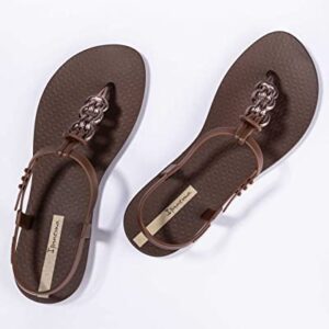 Ipanema Women's Connect Sandal - Comfortable, Stylish & Versatile Summer Footwear, Brown and Bronze, Size 9
