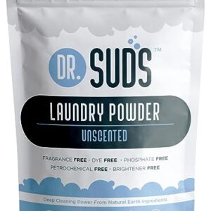 New Dr Suds Natural Laundry Detergent Powder 100+ Loads Unscented Made With Natural Earth Ingredients