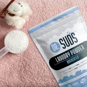 New Dr Suds Natural Laundry Detergent Powder 100+ Loads Unscented Made With Natural Earth Ingredients