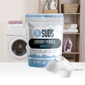 New Dr Suds Natural Laundry Detergent Powder 100+ Loads Unscented Made With Natural Earth Ingredients