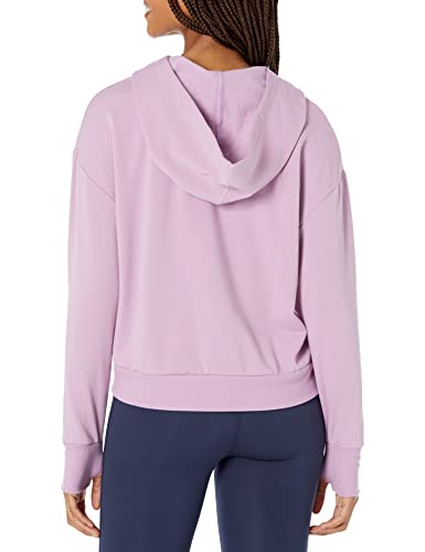 Juicy Couture Women's Iconic Logo Hoodie, Lavender Mist, Large