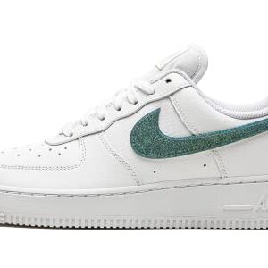 Nike Womens W Air Force 1 '07 ESS DH4407 100 Glitter Swoosh - Celery - Size 7W