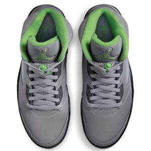 Nike Men's Air Jordan 5 Retro Sneaker, Silver/Green Bean-flint Grey, 10.5