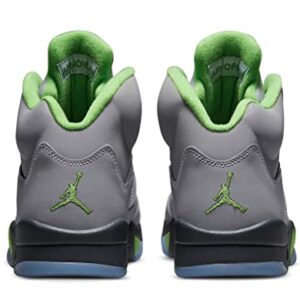 Nike Men's Air Jordan 5 Retro Sneaker, Silver/Green Bean-flint Grey, 10.5