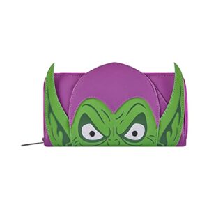 loungefly marvel: green goblin wallet, amazon exclusive, multicolor