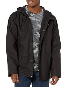 arctix men's standard hail rain jacket, black, medium