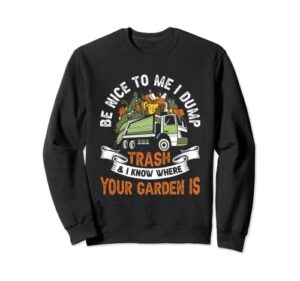 trash truck driver trashman dustman garbage collector truck sweatshirt