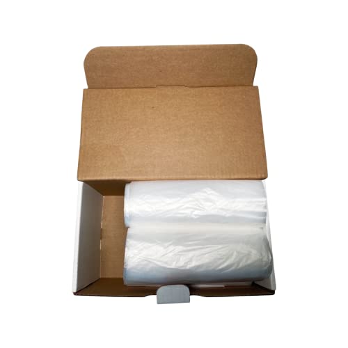 Top Knot Bags 33 Gallon Garbage Trash Bag 33X40" Clear 150 Count Can Liner Bulk 30 Gallon 31 Gallon 32 Gallon 34 Gallon 35 Gallon Made in USA