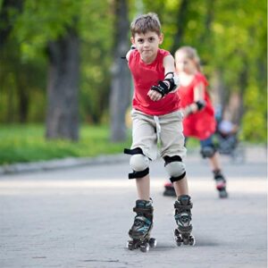 SHDSL Roller Skates for Boys Kids Child Toddler Beginners, Adjustable 4 Sizes Roller Skates for Adult and Youth with All Light Up Wheels, Patines para niñas for Outdoor Indoor Sports