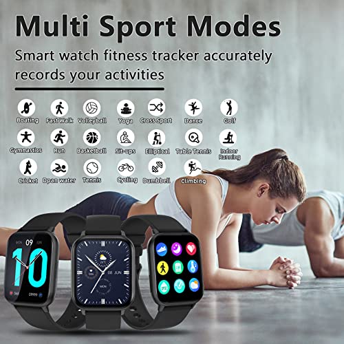 Smart Watch (Answer/Make Call),1.9" Smartwatch Fitness Tracker for Android and iOS Phones with Heart Rate Sleep Tracking, Multi Sport Modes, Blood Oxygen,Ai Voice Control,Fitness Watch for Women Men