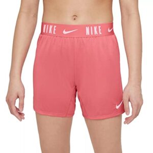 nike big girls dri-fit trophy 6" training shorts (p(da1099-603)/w, medium)
