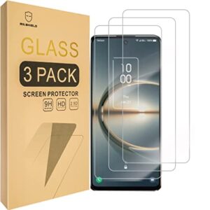mr.shield [3-pack] designed for tcl 30v 5g / tcl 30 v 5g [tempered glass] [japan glass with 9h hardness] screen protector with lifetime replacement