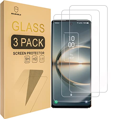 Mr.Shield [3-Pack] Designed For TCL 30V 5G / TCL 30 V 5G [Tempered Glass] [Japan Glass with 9H Hardness] Screen Protector with Lifetime Replacement