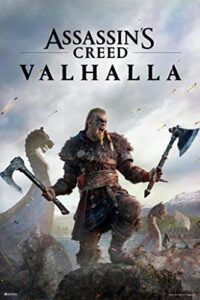 poster foundry laminated assassins creed valhalla merchandise male gold edition key art video game cover video gaming gamer collectibles viking eivor varinsdottir large dry erase sign 36x54