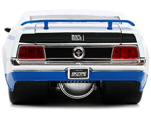 Jada Toys Big Time Muscle 1:24 1973 Ford Mustang Mach 1 Die-cast Car, Toys for Kids and Adults