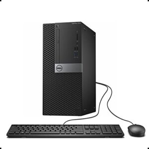 dell 7050 mini tower desktop intel i7-7700 up to 4.20ghz 32gb ddr4 new 1tb nvme ssd + 2tb hdd usb wi-fi bt dual monitor support wireless keyboard and mouse win10 pro (renewed)